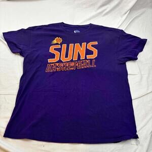 Phoenix Suns Fanatics Mens T Shirt Tee Purple Logo Graphic Stain Xl